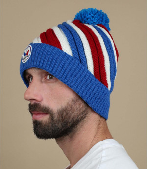 cappello rosso strisce blu Algo royal blue